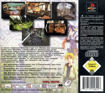 Star Ocean - The Second Story (US) box cover back